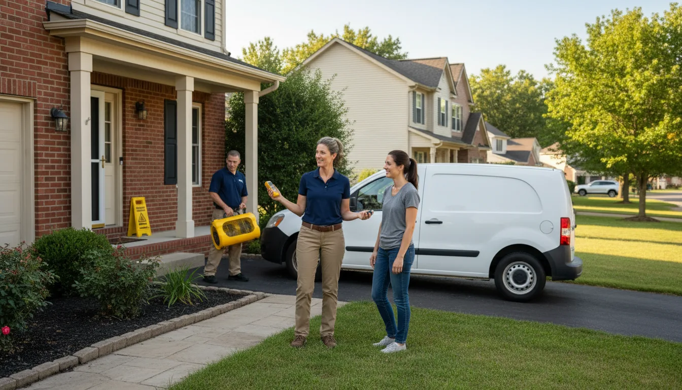 Residential water damage restoration in Lambert, MT